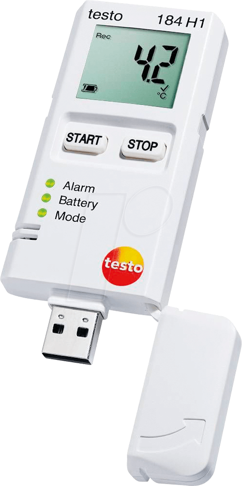 TESTO 0572 1845 - testo 184 H1 - USB-Datenlogger Feuchte und Temperatur
