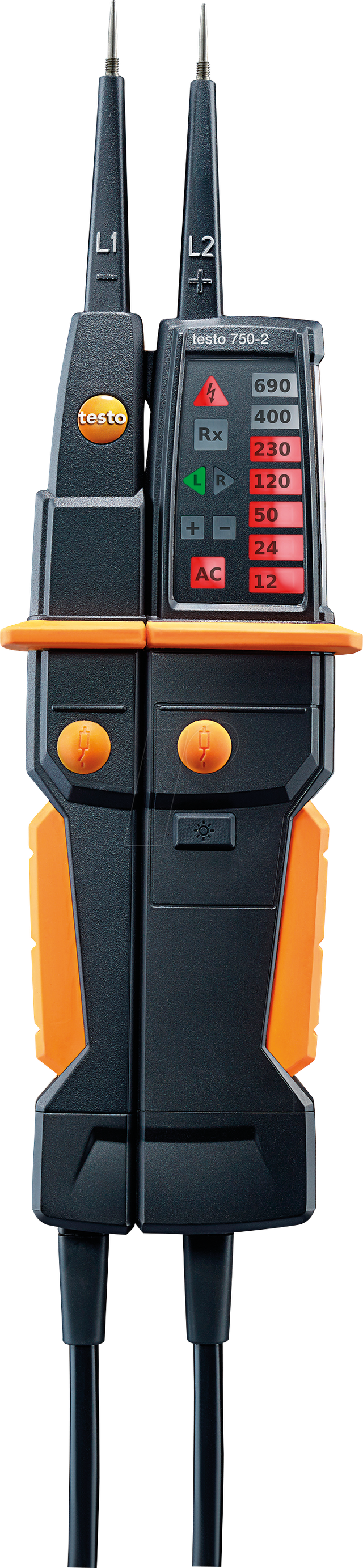 TESTO 0590 7502 - Spannungsprüfer testo 750-2, 12 - 690 V AC/DC, LED-Anzeige