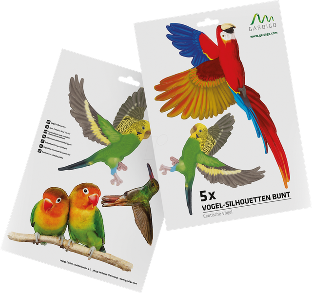 TEV 60110 - Vogelschutz-Aufkleber, 5er Set