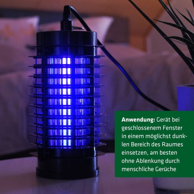 TEV 62331 - UV-LED-Insektenvernichter 25 m² schwarz