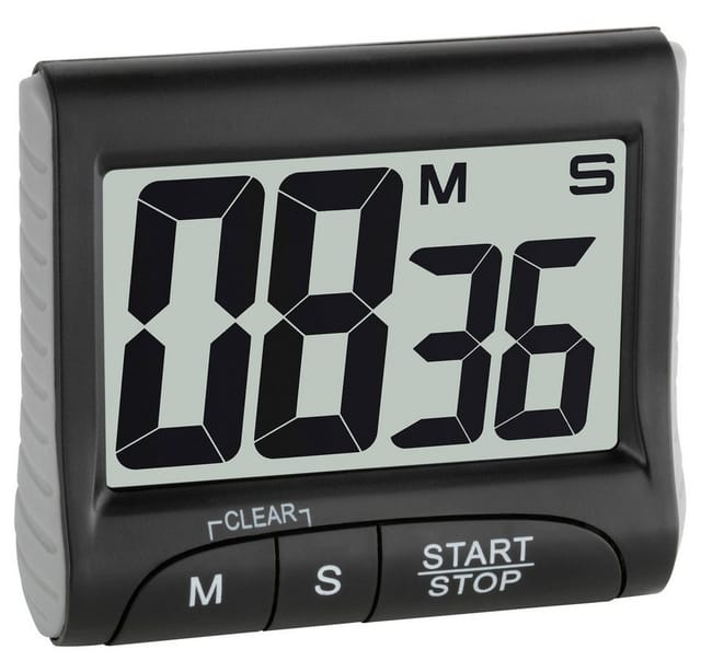 TFA 38202101 - Elektronischer Timer und Stoppuhr, schwarz