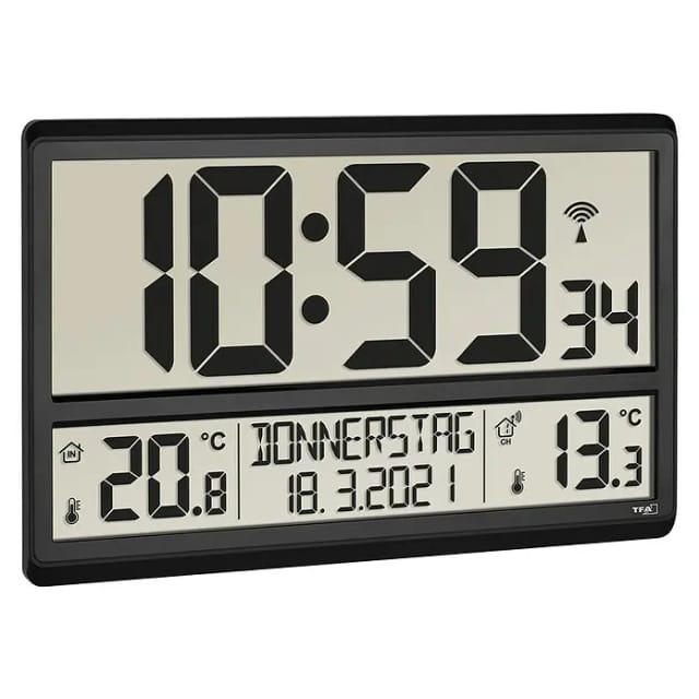 TFA 60452101 - Digitale XL-Funkuhr
