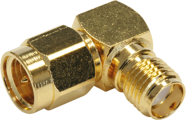 TG 100024792 - SMA-Verbinder Stecker/Buchse abgewinkelt, vergoldet