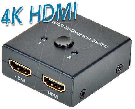 TME CS32 - HDMI 4K bidirektionaler Switch, 2-Port