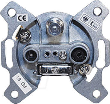 TME FD6I - 3-Loch Antennen-Stich-/Enddose, 1 dB