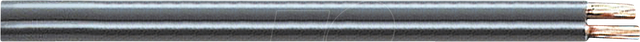 TME KL1-10 GL - Lautsprecherkabel 2x0,75 mm², grau, 10m-Ring