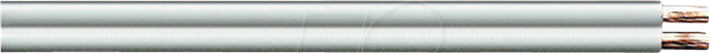 TME KLC2-10 WL - Lautsprecherkabel CCA-Leiter, 2x1,5mm², weiß, 10m-Ring