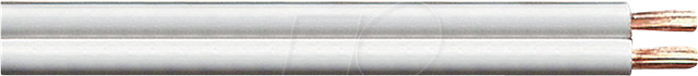 TME KLC3-30 WL - Lautsprecherkabel CCA-Leiter, 2x2,5mm², weiß, 30m-Ring