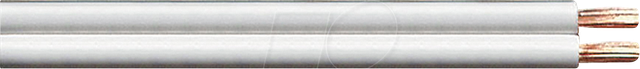 TME KLC4-50 WL - Lautsprecherkabel CCA Leiter, 2x4,0mm², weiß, 50m-Ring