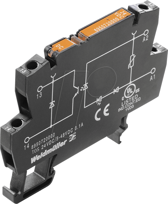 TOS 24-230 0,1A - Halbleiterrelais 1 NO, 24 - 230 V AC / 24 V DC, 0,1 A