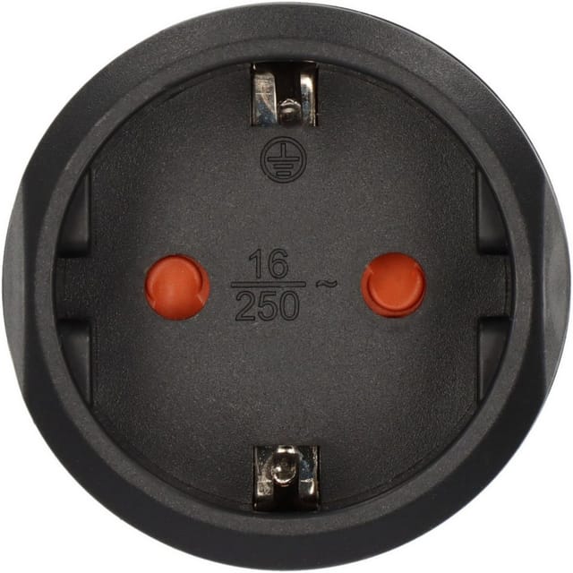 TRA JAP - Reiseadapter USA Steckdose und Euro Stecker schwarz