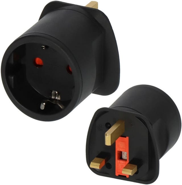 TRA SK GB - Reiseadapter Stecker G (britisch 3-Pin) und Schutzkontaktbuchse