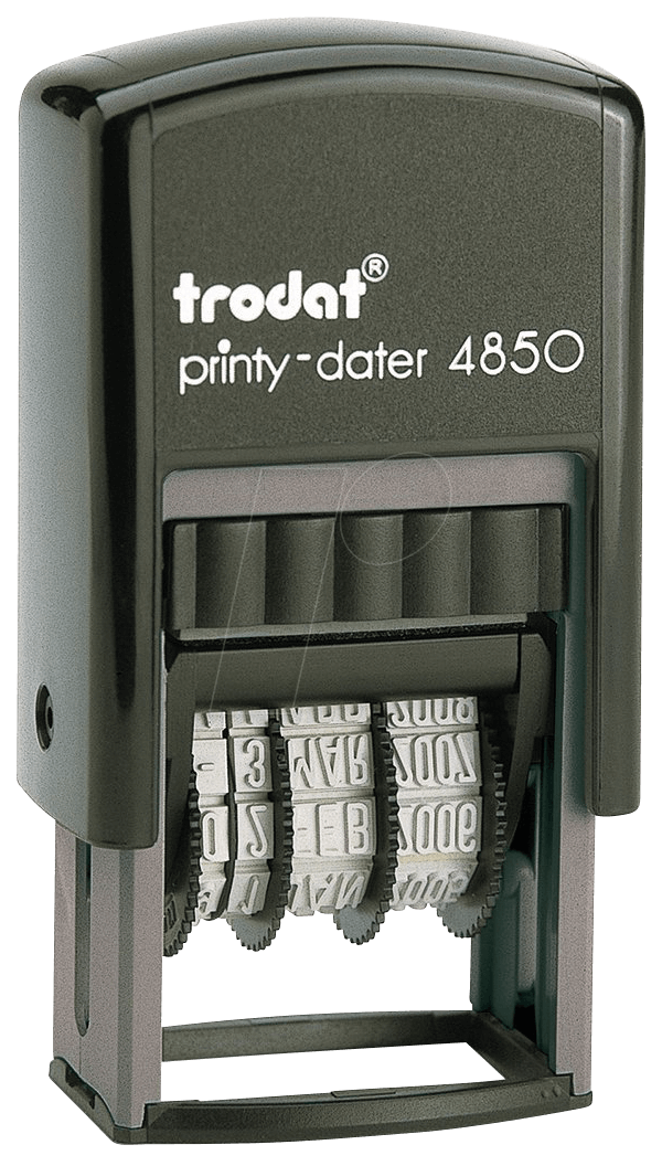 TRODAT 4850L GB - Stempel, Tagesdatum, Text (GEBUCHT)