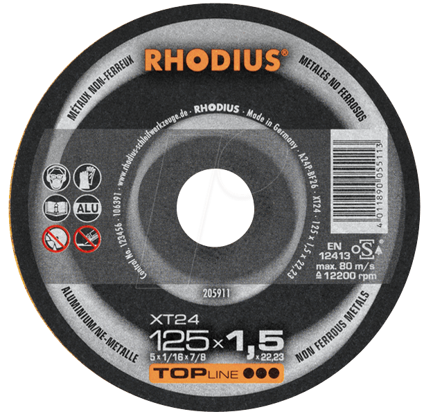 TS XT24-115 - Trennscheibe, Aluminium /NE-Metalle, 115 mm, 1,5 mm, XT24