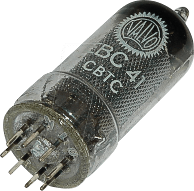 TUBE EBC41 - Elektronenröhre, Mehrfachröhre, B8A, 8-pol, 6,3 V