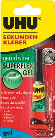 UHU 45565 - UHU Superflex Sekundenkleber, 3 g