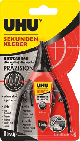 UHU 48700 - UHU Sekundenkleber blitzschnell, 3 g