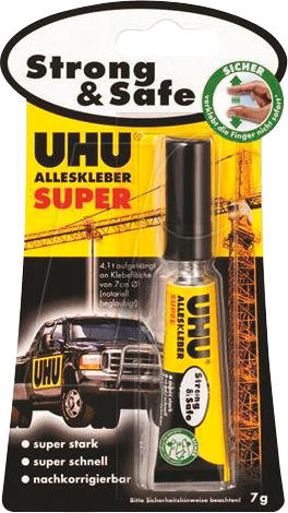 UHU C9184 - UHU ALLESKLEBER SUPER Strong & Safe, 7g