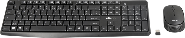ULTRON 364180 - Tastatur-/Maus-Kombination, Funk, Layout: Deutschland