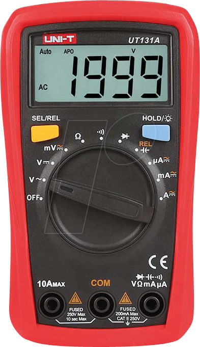 UT 131A - Multimeter, digital, 2000 Counts, Palm size