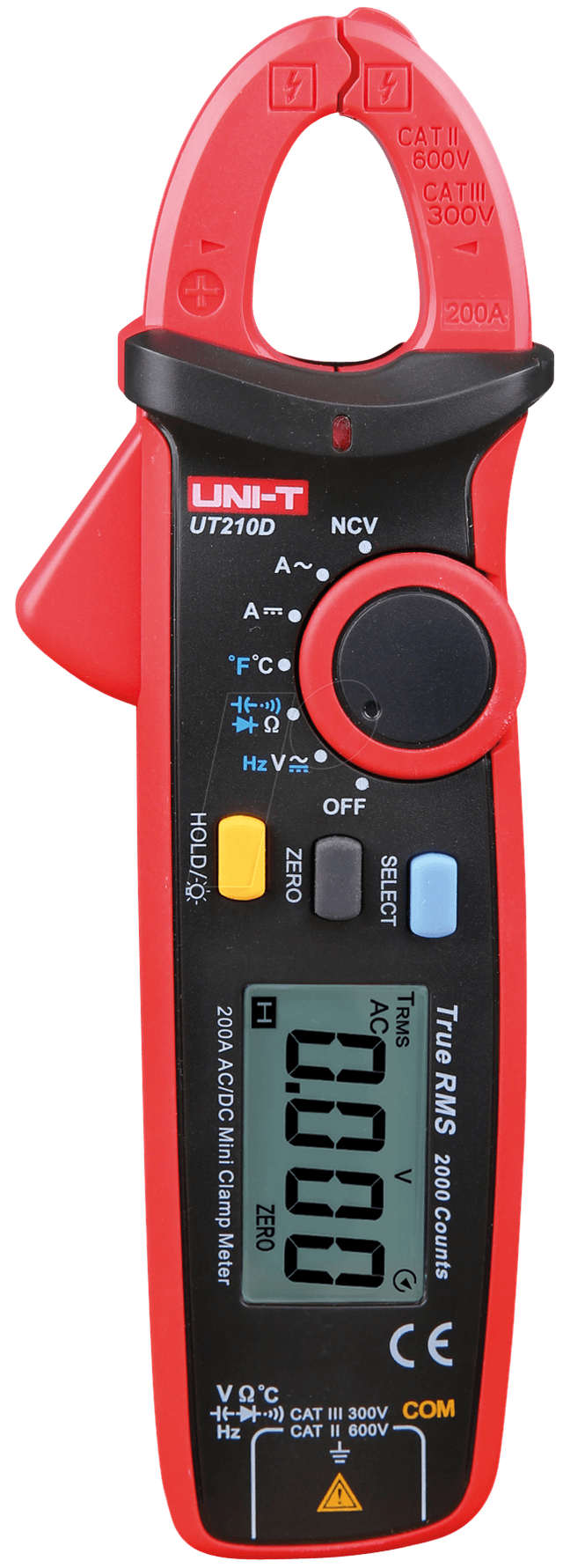 UT 210D - Stromzange, digital, AC/DC, bis 200 A