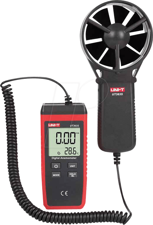 UT 363S - Anemometer, Flügelrad, 0,0 bis 30 m/s