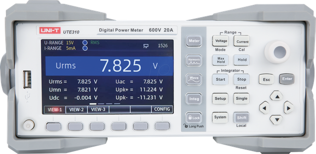 UT E310HG - Leistungsmessgerät, USB, LAN, GPIB, Digital I/O, 50 A / 1000 V