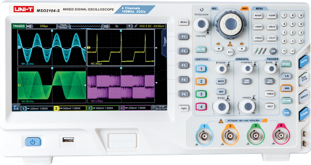 UT MSO2104-S - Mixed-Signal-Oszilloskop, MSO2104-S, 100 MHz, 4+16 Kanäle