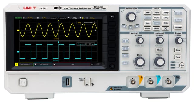 UT UPO1102 - Digital-Speicher-Oszilloskop, 100 MHz, 2 Kanäle