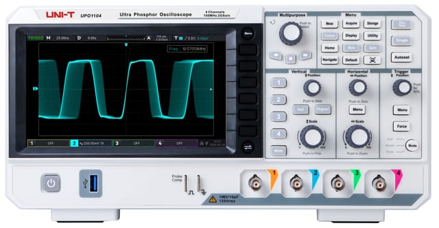 UT UPO1104 - Digital-Speicher-Oszilloskop, 100 MHz, 4 Kanäle
