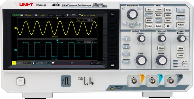 UT UPO1202 - Digital-Speicher-Oszilloskop, 200 MHz, 2 Kanäle