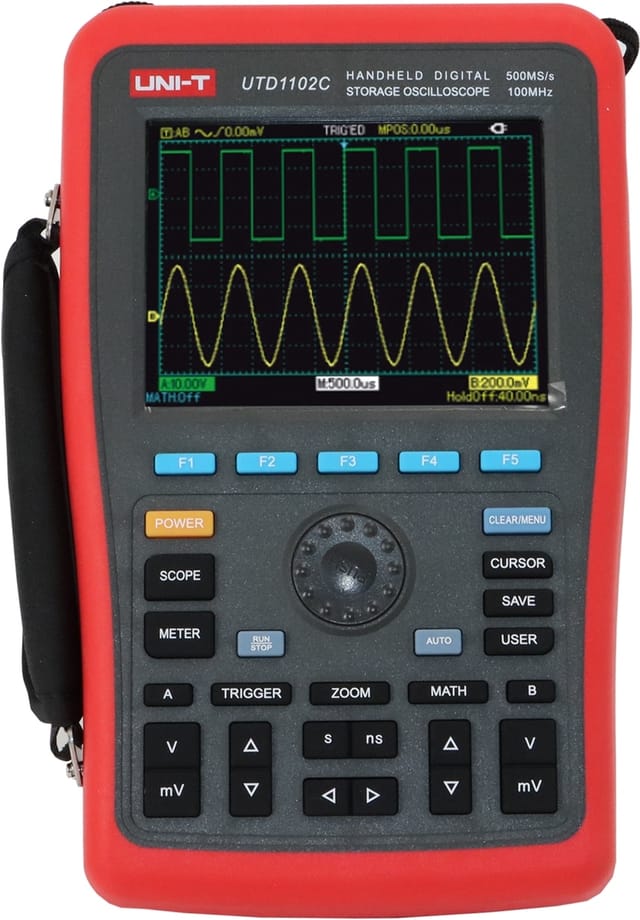 UTD 1102C - Handheld-Oszilloskop, 100 MHz, 2 Kanäle