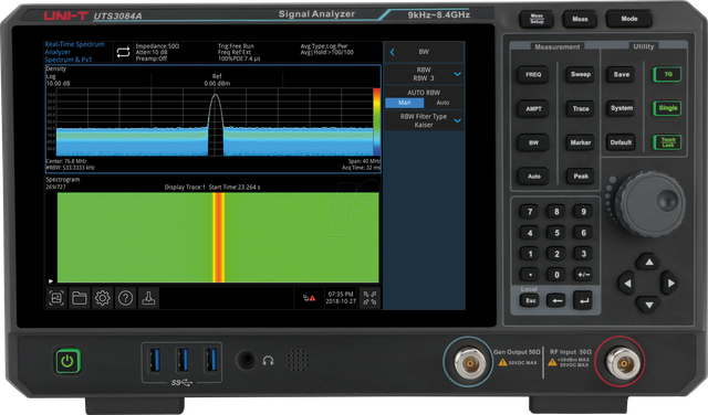 UTS 3084A - Spektrumanalysator UTS3084A, 9 kHz bis 8,4 GHz, TG-Funktion