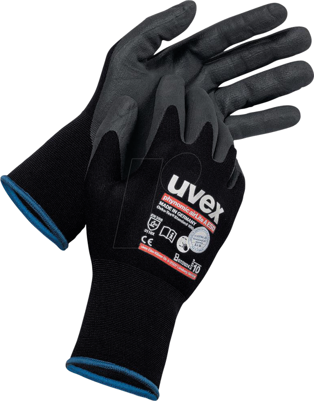 UVEX 6003808 - Schutzhandschuh uvex phynomic airLite A ESD 60038 Größe 8