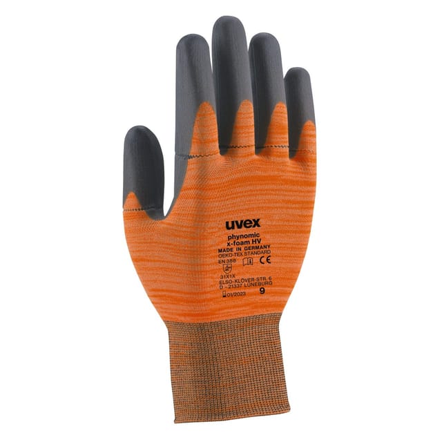 UVEX 6005408 - Schutzhandschuh uvex phynomic x-foam HV 60054 Größe 8