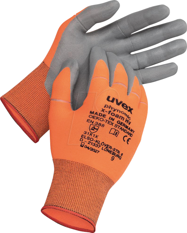 UVEX 6005412 - Schutzhandschuh uvex phynomic x-foam HV 60054 Größe 12