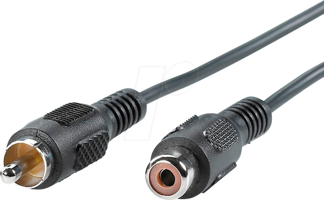 VALUE 11994329 - Cinch Kabel, simplex Stecker / Buchse, 10 m