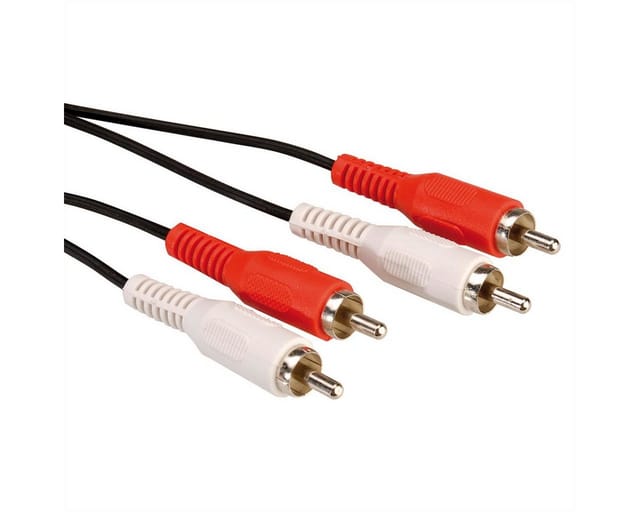 VALUE 11994333 - Cinch Kabel, duplex Stecker / Stecker, 2,5 m