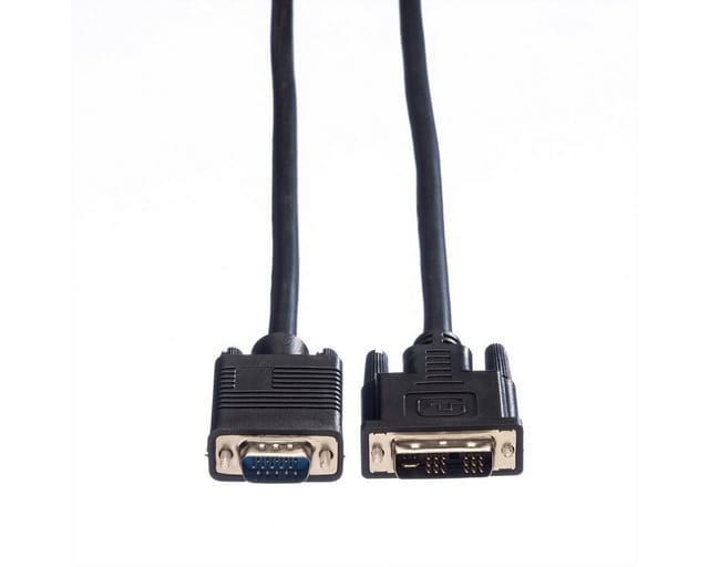 VALUE 11995420 - Kabel DVI 12+5 Stecker zu VGA Stecker 2 m