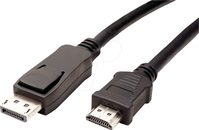 VALUE 11995780 - Displayport 1.1 Kabel, DP-HDMI, 1080p 60Hz, 1,0 m