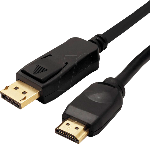 VALUE 11995785 - Displayport 1.2 Kabel, DP-HDMI, 4K 60Hz, 1,0 m
