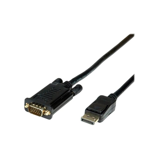 VALUE 11995801 - Kabel, DP-Stecker > VGA-Stecker, 1,5 m, Schwarz