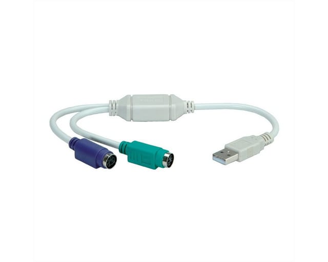 VALUE 12991075 - USB Konverter, A Stecker auf 2x PS/2, 0,3 m