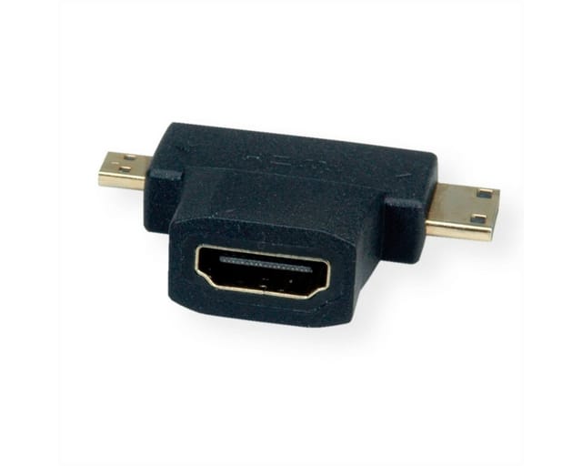 VALUE 12993166 - HDMI Adapter, HDMI auf Micro HDMI + Mini HDMI
