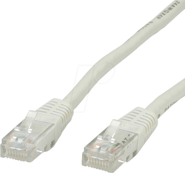 VALUE 21990501 - Patchkabel Cat.5e UTP, grau, 1 m