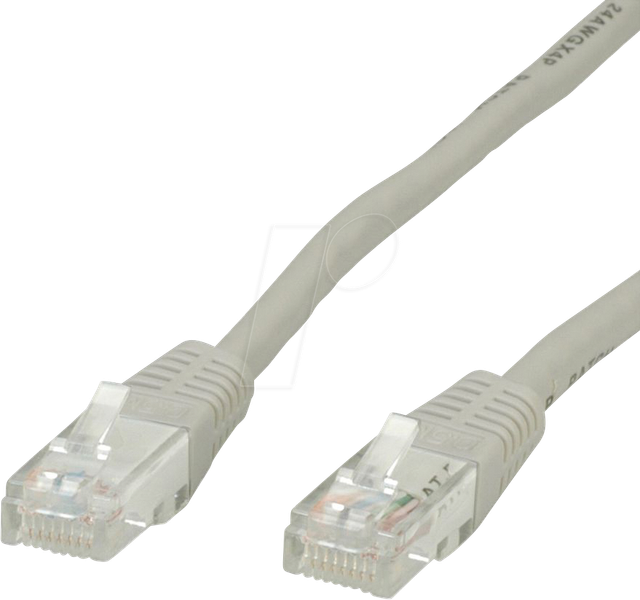 VALUE 21990910 - Patchkabel Cat.6, UTP, grau, 10 m