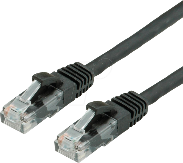 VALUE 21991467 - Patchkabel Cat.6a, UTP, schwarz, 10 m