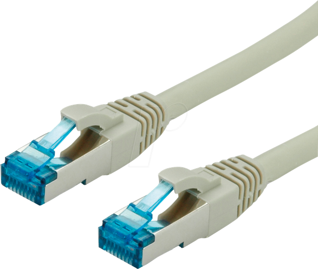 VALUE 21991990 - Patchkabel Cat.6a S/FTP PIMF grau 1,5 m