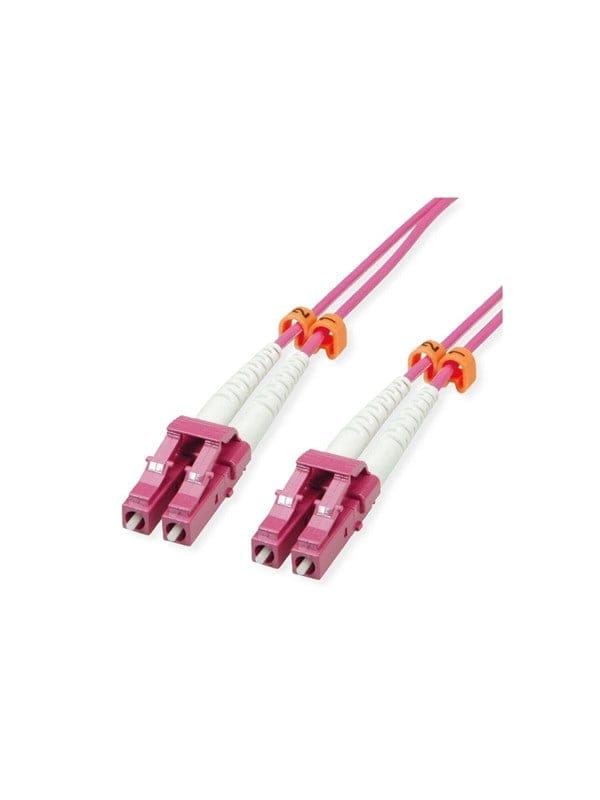 VALUE 21998833 - LWL-Kabel LC/LC OM4 50/125 µm, violett, 3 m, Low-Loss
