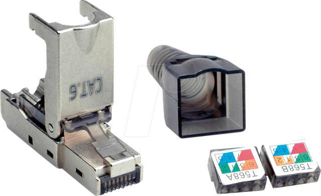 VALUE 26990371 - Cat.6 RJ45-Stecker, feldkonfektionierbar, STP
